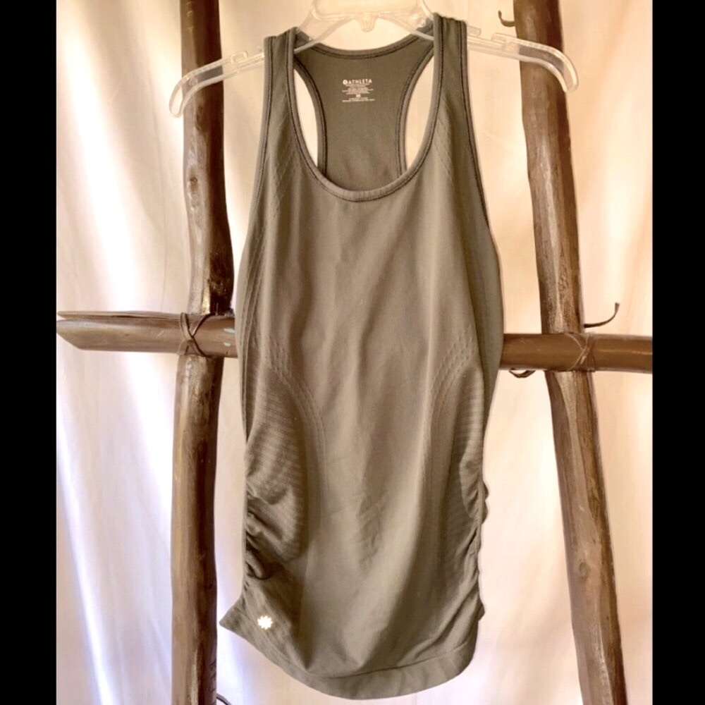 Athleta Racer Back Shirred Side Tank Top